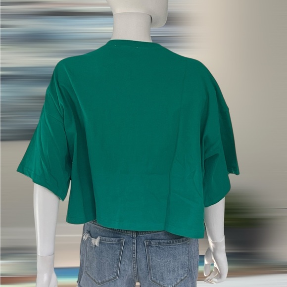 PEACH LOVE CALIFORNIA feeling lucky crop top S M L - Picture 7 of 9